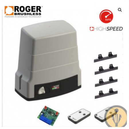 kit corredera brushless 600kg receptor + 2 mandos alta velocidad kit corredera brushless 600kg receptor + 2 mandos alta velocidad